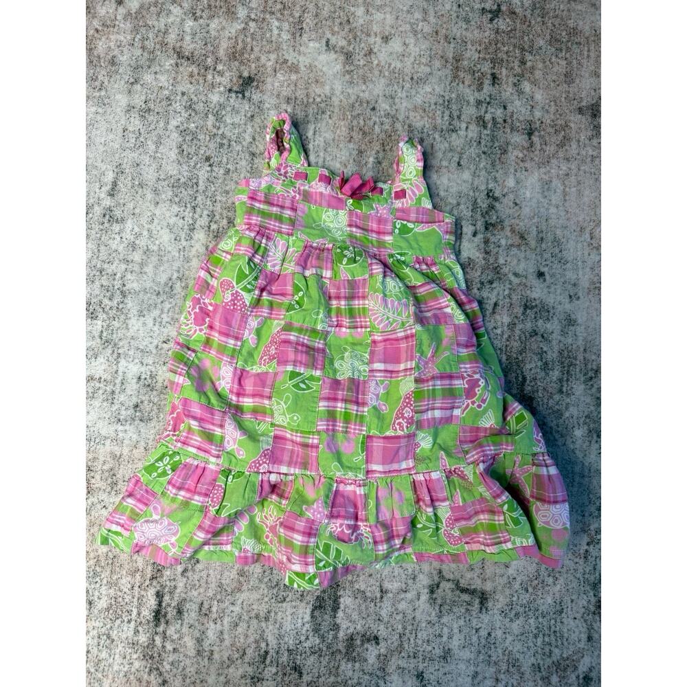 Boho Patchwork Dress Girls 3T Tiered Coastal Whimsy Cottage Party